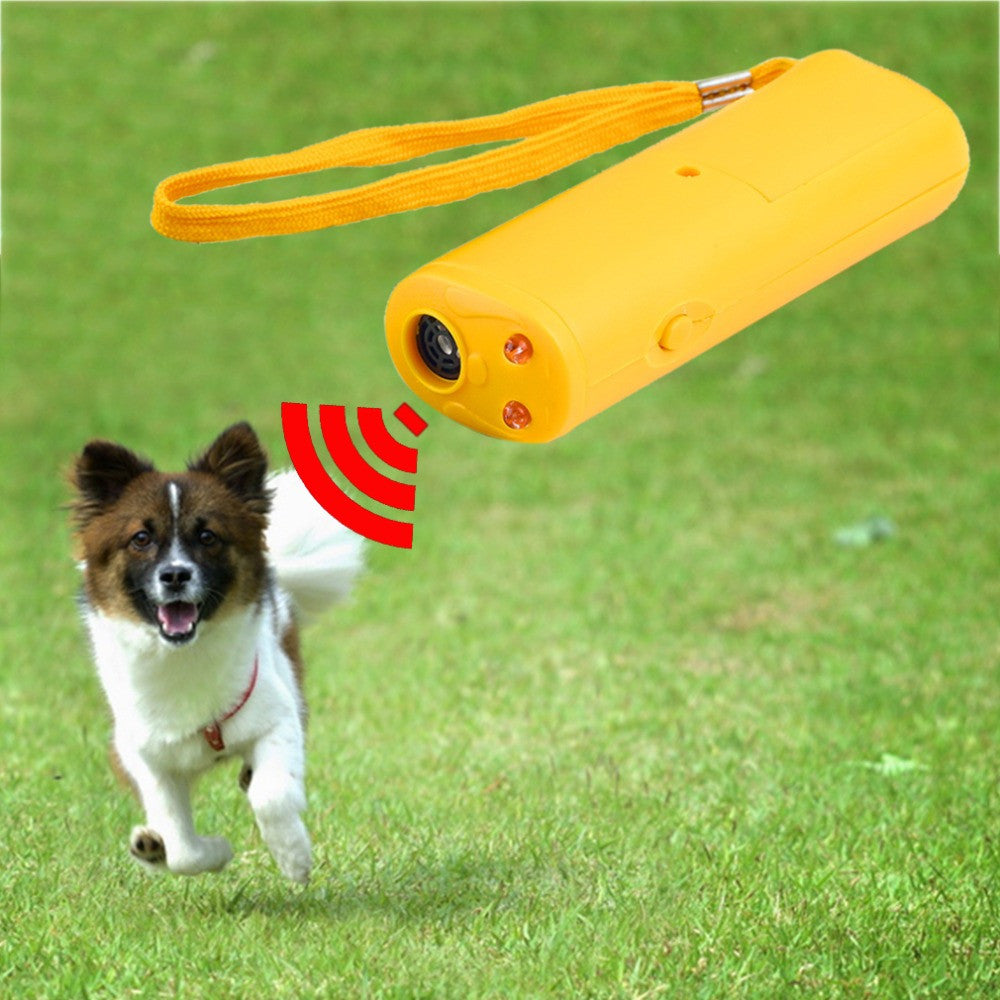 3 in 1 Anti Barking Stop Bark Dog Training Device Dog Training Repeller Control LED Ultrasonic Anti Bark Barking Dog Repeller