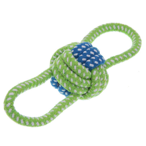 ABEDOE Cotton Dog Rope Toy Knot Puppy Chew Teething Toys Teeth Cleaning Pet Palying Ball For Small Medium Large Dogs