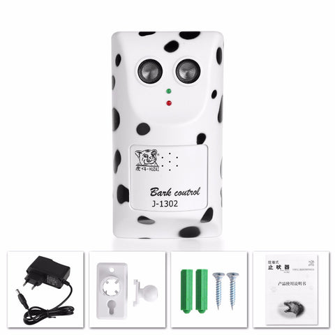 ABEDOE Humanely Ultrasonic Anti Bark Device Stop Barking Machine Control Dog Barking Silencer Hanger EU USA UK Plug