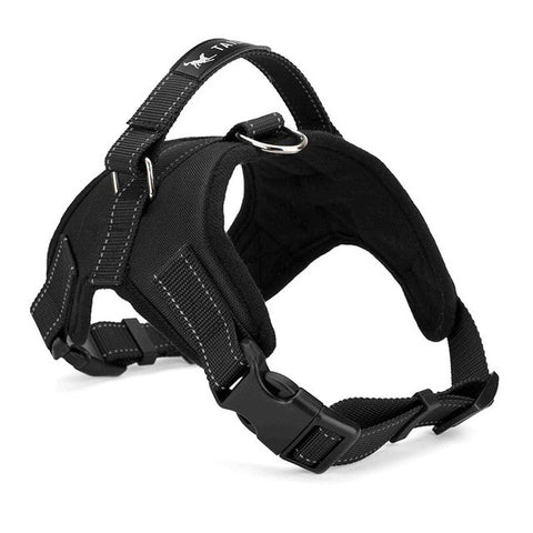 LemonBest Large Dog Harness Padded Chest Strap Heavy Duty with Handle Comfortable for Labrador Golden Retriever Samoyed Husky