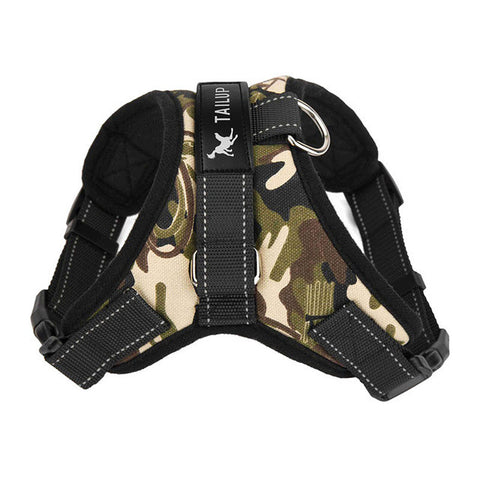 LemonBest Large Dog Harness Padded Chest Strap Heavy Duty with Handle Comfortable for Labrador Golden Retriever Samoyed Husky